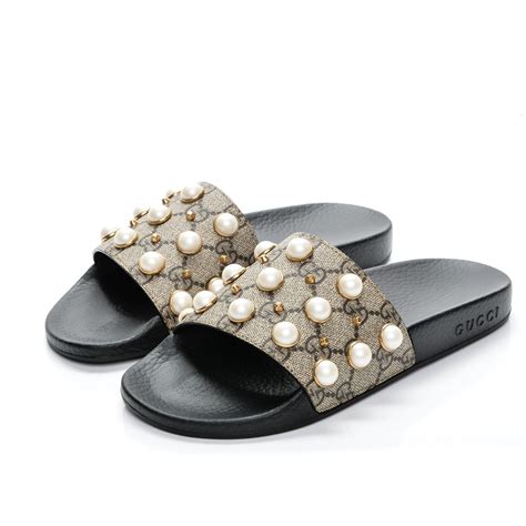 gucci pearl slides dupe|gucci slides outlet.